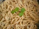 Spaghetti con Crema di Tonno alla Menta