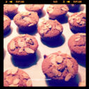 MUFFIN AL CIOCCOLATO E MANDORLE