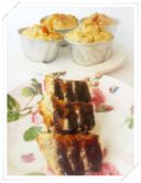 Muffin alle arachidi e marmellata di albicocche