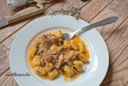 Gnocchi di zucca e ragù di pollo