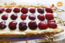 Crostata di ciliege con ganache al cioccolato bianco