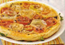 Torta rovesciata con i cipollotti.