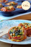 Frittata finger food con pancetta e cime di rapa