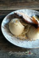 Gelato al passito (senza gelatiera) con cialde di pandoro croccante