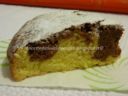 Torta bicolore al'arancia, senza uova, latte e burro