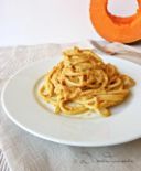 Spaghetti alla chitarra al pesto di zucca