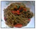 Spaghetti di soia con verdure