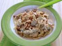 Fettuccine carciofi e noci al profumo di tartufo