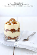 Tiramisù al cioccolato bianco con amaretti e caffè al ginseng