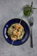 Risotto al mojito e gamberi