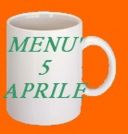 Menù per il 5 aprile