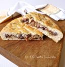 Pizza ripiena di carciofi e radicchio