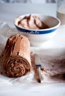 Choco-gianduia cake roll