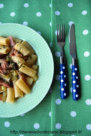 Rigatoni tonno e patate con olive e capperi