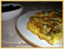 Frittata con zucca e funghi champignon