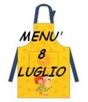 Menù per l' 8 luglio