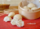 Pane cinese  a vapore o Mantou con lievito madre