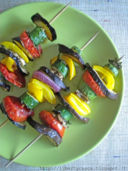 Spiedini di verdure al forno / Grilled vegetables skewers