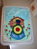 trenino,torta a pois e torta per una "giovane"80enne!