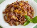 Tagliatelle rosa al ragù bianco