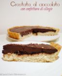 Crostata al cioccolato con confettura di ciliegie