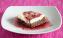 Brownie Cheesecake con salsa ai lamponi - per il Taste & Match