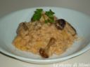 Risotto ricco con patate e funghi