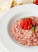 Risotto fragole e Chardonnay, al profumo di timo