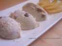 Quenelles di ricotta e uvetta al profumo di cannella