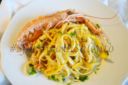 Linguine agli Scampi al sapore d'Arancia e Pepe Rosa