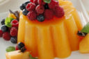 Gelatina di melone con salsa di more