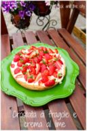 Crostata di fragole con crema al lime