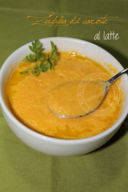 Ricetta della zuppa vellutata di carote al latte
