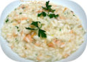 Risotto con salmone affumicato