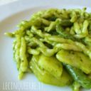 Le trofie al pesto con patate e fagiolini