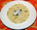 Risotto agli asparagi con spuma di limone