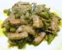 Fegato con peperoni e cipolle