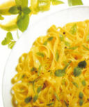 Tagliatelle al limone e menta