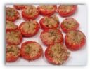 Pomodorini gratinati con pasta di acciughe