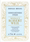 Rheingau Riesling Kiedrich Gräfenberg Spätlese 2007 Robert Weil