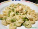Orecchiette Napoletane con Piselli e Gamberoni