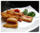 PACCHERI AI TRE POMODORI : fior di filetti - pomodori secchi - pomodorini