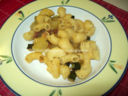 PASTA CON VERDURE E PANCETTA