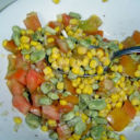 Insalata di granturco e fave