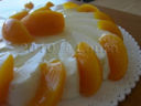 Bavarese yogurt e pesche