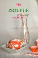 Valentine's treat # 2 - Pink crinkle cookies - biscotti giraffati rosa