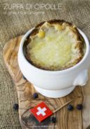 Soupe à l'oignon gratinée - Zuppa di cipolle al ginepro gratinata con Gruyère