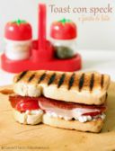 Toast con speck e fiocchi di latte