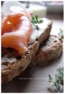 Salmone affumicato con Crème Fraîche al  limone