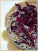 Risotto con radicchio rosso di Treviso, Taleggio e nocciole